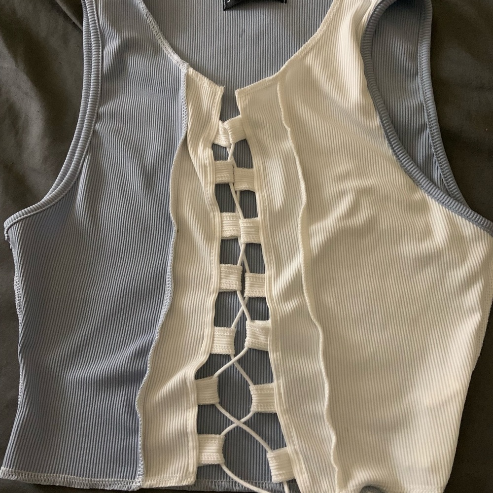 SHEIN crossover crop top.